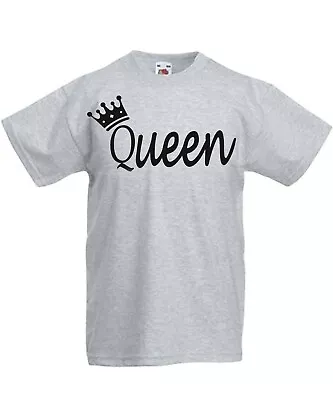 Buy Queen Crown Grey Colour  T,shirt  Medium Size • 8.99£