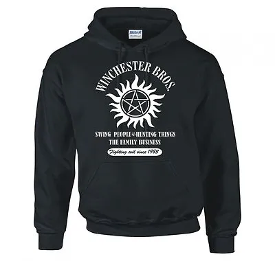 Buy Supernatural  Winchester Bros Family Business  Hoodie New • 21.99£