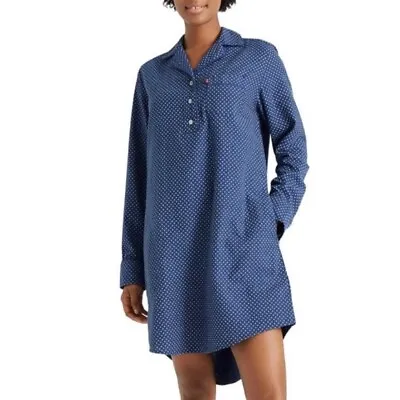 Buy Levis & Target Polka Dot Woven Sleep Shirt Pajama Sz M Shirt Top  Pockets NEW! • 13.44£