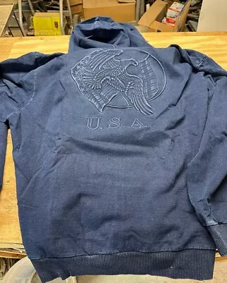 Buy Hoodie Size Xxl Stone Washed With Embossed Maga Usa Flag Eagle  Design  83 • 8.69£