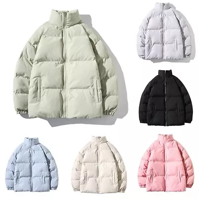 Buy Stand Collar Warm Coat Padded Jacket Winter Jacket Outwear New 5XL Black • 33.86£