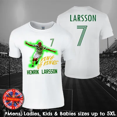 Buy Henrik Larsson Football T-shirt Fans Mens Ladies Kids Gift Soccer Sweden  • 11.95£
