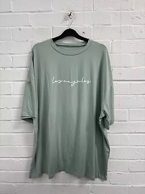 Buy Unbranded | Sage Green Short Sleeve 'Los Angeles' T-Shirt 3XL #CS • 4.99£