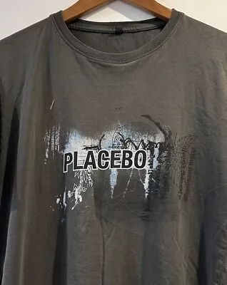 Buy 90s Y2K Placebo Original Vintage Band T-Shirt / Official Tour Shirt From Gig • 20£