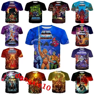 Buy He Man And The Masters Of The Universe T-shirt Casual Short Sleeve Tee Tops Gift • 8.39£