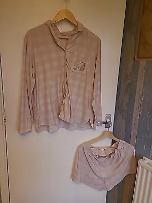 Buy Pyjamas Size L Pink And White Check Disney Eeyore  • 0.99£
