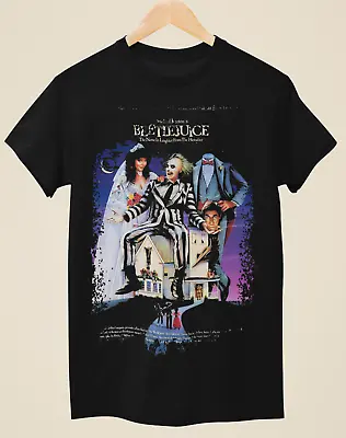Buy Beetlejuice - Movie Poster Inspired Unisex Black T-Shirt • 14.99£