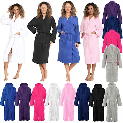 Buy Terry Towel Bath Robe Unisex Luxury Soft Egyptian Cotton Towelling Dressing Gown • 14.99£