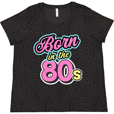 Buy Inktastic Born In The 80s Bright Colors Women's Plus Size T-Shirt Birth Year • 18.94£
