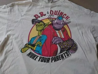 Buy 2000AD Vintage D.R. And Quinch T-shirt XL Good Condition Nuke Your Parents! 1984 • 40£