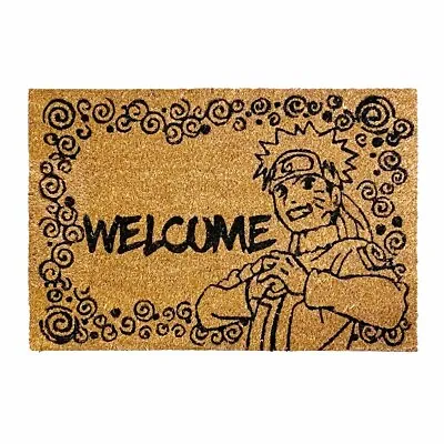 Buy Naruto Shippuden -  Welcome  Anime Coir Door Mat - Official Licensed • 17.45£
