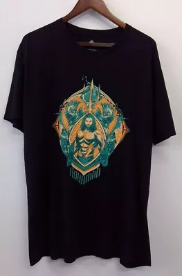 Buy Men's Black AQUAMAN T-Shirt XL- CG N05 • 7.99£