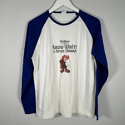 Buy Disney Snow White And The Seven Dwarfs PROMO T Shirt Long Sleeved Raglan XL • 34.99£