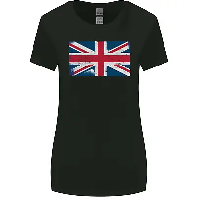 Buy Distressed Union Jack Flag Great Britain Womens Wider Cut T-Shirt • 8.75£
