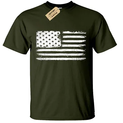 Buy Grunge USA Flag T-Shirt S-5XL Mens American Retro Distressed United States • 12.95£