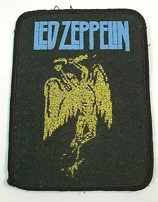 Buy Vintage Led Zeppelin Cloth Patch Badge 100x80mm - Classic Rock 1970/80's • 16.78£