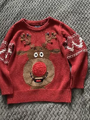 Buy Boys Next  Christmas Jumper Age 3 Years • 3.50£