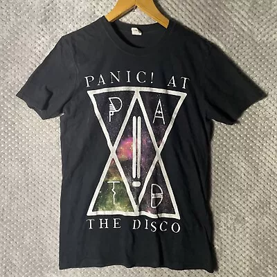 Buy Panic At The Disco Womens Top Size Uk M Black Graphic Print • 15£