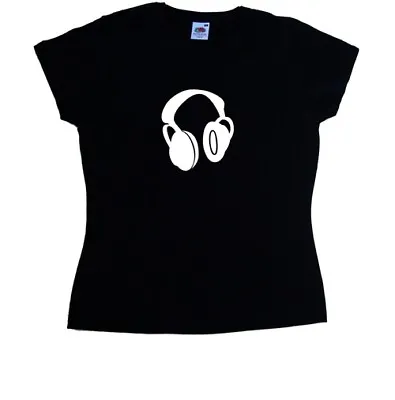 Buy Headphones Music Ladies T-Shirt • 12.99£