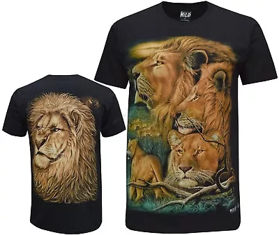Buy Lion Big Cat King Of The Jungle Pride Animal Glow In The Dark T-Shirt M-3XL • 12.99£