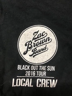Buy Vintage T Shirt - Zac Brown Band Black Out The Sun Tour 2016 Gildan Size XL • 75.71£