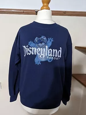 Buy Disneyland Resort Disney Parks Stitch Distressed Blue Jumper Size L • 26.99£