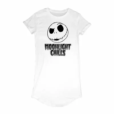 Buy Women's The Nightmare Before Christmas 'Moonlight Chills' T-Shirt Dress • 10£