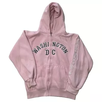 Buy Vintage Washington D.C. Pink Zip Up Hoodie • 24.02£