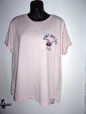 Buy Pale Pink Dumbo Dont Just Fly Soar  T-shirt  Size 14/16 • 5£