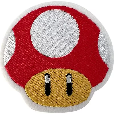 Buy Toad Patch Iron Sew On Mushroom Super Mario Bros Nintendo Game Embroidered Badge • 2.79£