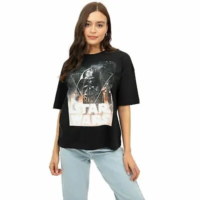 Buy Official Star Wars Ladies Darth Vader Oversized T-Shirt Black S - XL • 13.99£