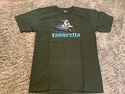 Buy New Mens Lambretta Olive Green Short Sleeve Double Sided T-Shirt Size Small • 9.99£