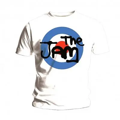 Buy The Jam T Shirt Spray Logo Official Mens White Tee NEW Mod Classic Rock Unisex • 14.94£