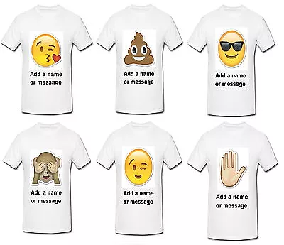 Buy Personalised Adult Emoji T Shirts, Adult Emoji T Shirt, Emoji T Shirts • 9.95£