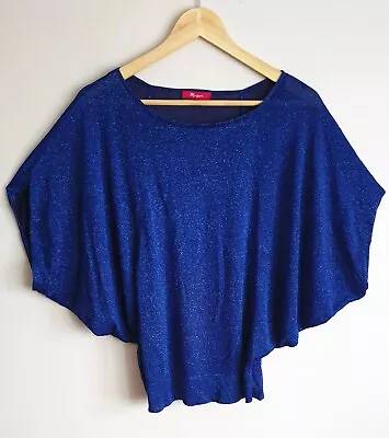 Buy Monsoon Sparkly Lightweight Fine Knit Jumper Top Blouse Size M 12/14 • 0.99£