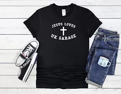 Buy Jesus Loves UK Garage Men Women Jute Bag Unisex Hoodie Baseball T Shirt Top 3409 • 11.99£