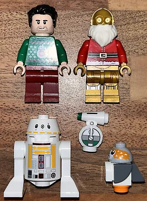 Buy Lego Star Wars Poe Dameron Christmas Sweater Santa C-3PO D-O Minifigure Bundle • 24.99£