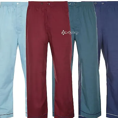 Buy Mens Champion 2 Pack Pyjama Bottoms Lounge Pants Plain PolyCotton Sizes S-4XL • 14.95£