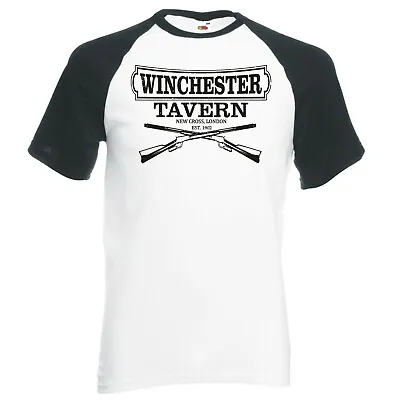Buy Inspired By Shaun Of The Dead  Winchester Tavern  Raglan Baseball T-shirt • 14.99£