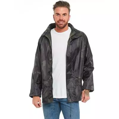 Buy Arctic Storm 100% Waterproof Rain Jacket | Hooded Raincoat With Taped Seams • 11.95£