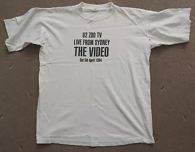Buy U2 Zoo Tv Live From Sydney Promo T-shirt Size Large  • 9.99£