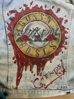 Buy Levis Rock Vest Sleeveless Waste Coat, Monsters Of Rock 1988 Guns N Roses • 680£
