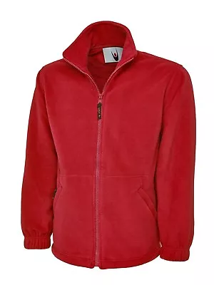 Buy Mens Winter Warm Micro Fleece Jacket By MIG - PLAIN FULL ZIP SOFT OUTDOOR COAT • 19.99£