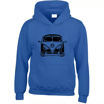 Buy Camper Van Mens Hoodies Vanagon Kids Transporter Retro Birthday Hooded Car Gift • 15.49£