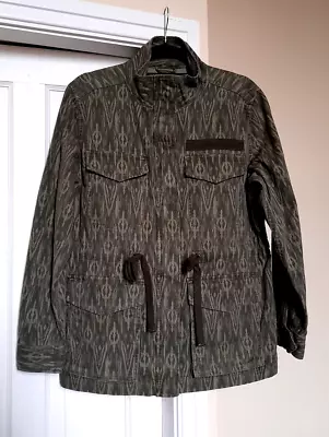 Buy M&S Longline Montmartre Paris Jacket Cotton Rich Army Camo Style Coat UK 10 NWT • 34.99£