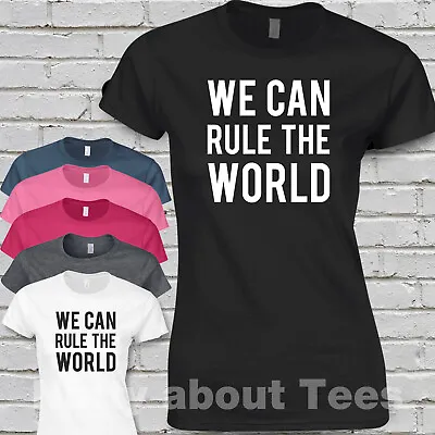 Buy Take That Ladies Fitted T-shirt SONG LYRICS WE CAN RULE THE WORLD Concert Tour • 10.99£