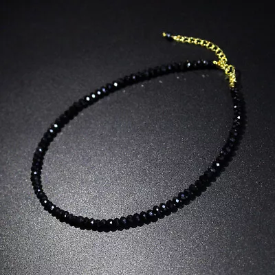 Buy Fashion Women Black Crystal Clavicle Choker Necklace Beads Chain Jewellery Gifts • 2.68£