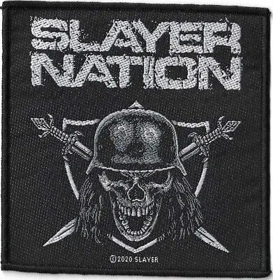 Buy SLAYER Slayer Nation : 100% Official Licensed Merch Woven Sew-on PATCH  • 3.19£