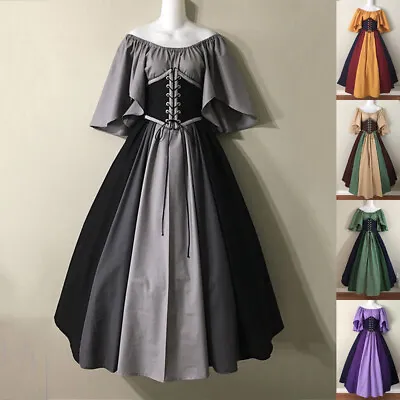 Buy Womens Renaissance Medieval Victorian Vintage Fancy Dress Gothic Cosplay Costume • 9.99£
