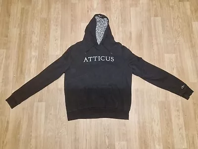 Buy Atticus Vintage Hooded Sweatshirt Hoodie Size Medium Black Good Used Condition • 39.99£